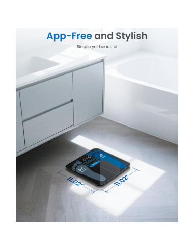 Balanza Digital RENPHO para Peso Corporal 180 kg Pantalla LED