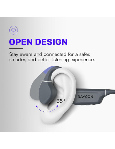 Auriculares de Conducción Ósea Raycon Bluetooth IP68 Azul