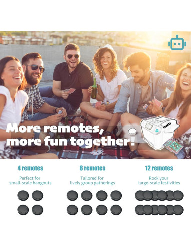 4 Botones Inalámbricos ZechnoX para Mezcladora Automática