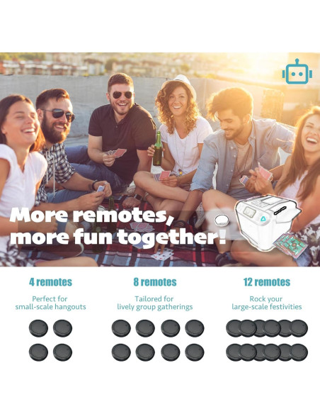 4 Botones Inalámbricos ZechnoX para Mezcladora Automática