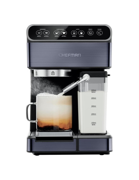 Cafetera Automática Chefman Espresso 6 en 1 con Vaporizador