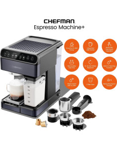 Cafetera Automática Chefman Espresso 6 en 1 con Vaporizador 2