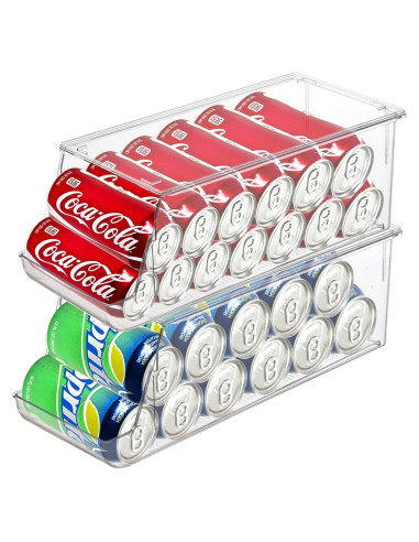 Organizador de Latas de Soda Apilable Euoloart - Capacidad 12 Latas