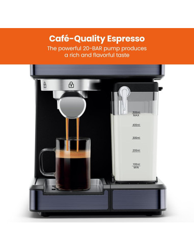 Cafetera Automática Chefman Espresso 6 en 1 con Vaporizador