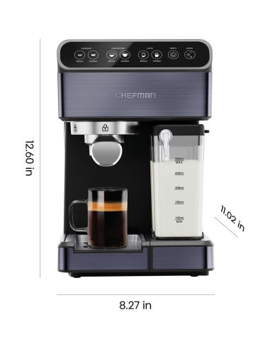 Cafetera Automática Chefman Espresso 6 en 1 con Vaporizador