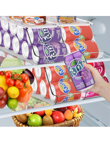 Organizador de Latas de Soda Apilable Euoloart - Capacidad 12 Latas