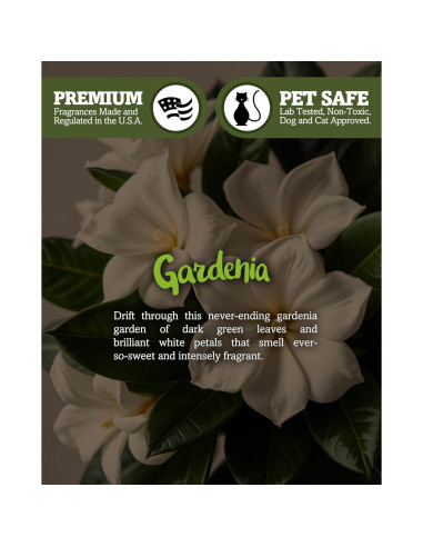 Vela Aromatizada de Cera de Soja Gardenia Shortie's 85 Gr