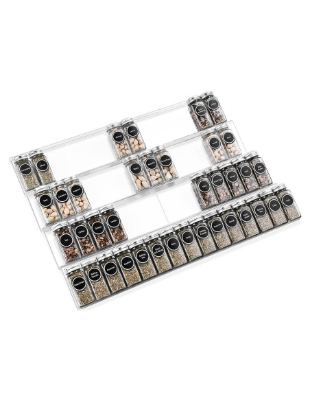 Bandeja de Especias Acrílico Mulush 66x25x5 cm Expandible Bandeja de Especias Acrílico Mulush 66x25x5 cm Expandible
