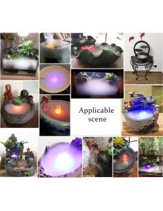 Generador de Niebla Ultrasonico W&X con 9 LED Multicolor 350 mL/h 2