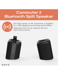 Altavoz Bluetooth KOVE Commuter 2 Portátil Resistente al Agua 2