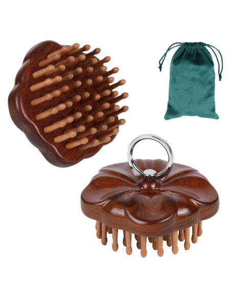 Masajeador de Madera Maji Mama para Cuero Cabelludo 10cm