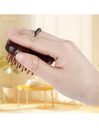 Masajeador de Madera Maji Mama para Cuero Cabelludo 10cm