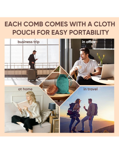 Masajeador de Madera Maji Mama para Cuero Cabelludo 10cm