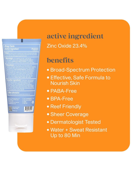 Protector Solar Mineral Thinksport SPF 50 59.15 ml Resistente al Agua