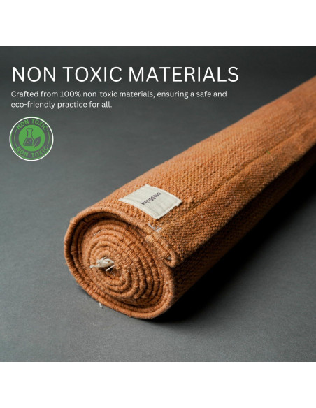 Alfombrilla de Yoga Natural ONE96NINE 61x183 cm Ecológica Antideslizante