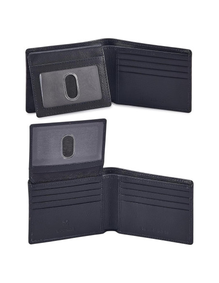 Billetera Bifold Cochoa Hombre Cuero Genuino Negro NAPA RFID