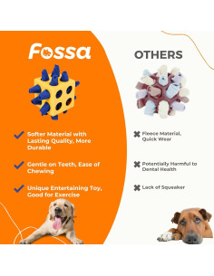 Juguete Interactivo para Perros Fossa Bola Snuffle Amarillo 10cm 2