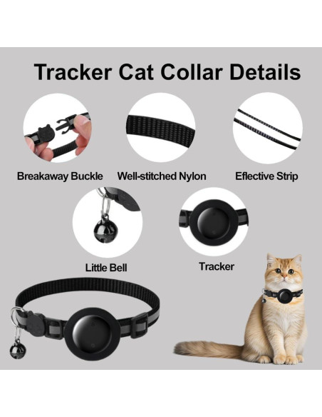 Collar para Gato GPS YGHFC Rosa Impermeable Sin Suscripción