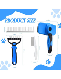 Cepillo 4 en 1 para Mascotas ARTECARE - Deshedding y Aseo 2