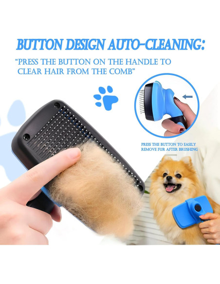 Cepillo 4 en 1 para Mascotas ARTECARE - Deshedding y Aseo