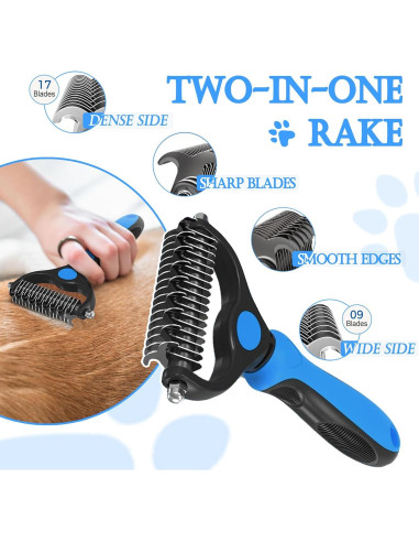 Cepillo 4 en 1 para Mascotas ARTECARE - Deshedding y Aseo