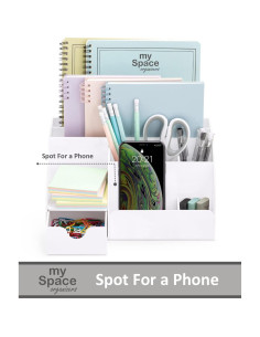 Organizador de Escritorio Blanco Mis Organizadores de Espacio - 9 Compartimentos 2