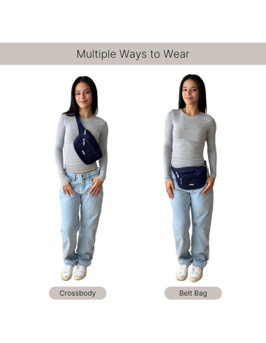 Bolsa de Cintura Baggallini con RFID y Correa Ajustable 23.9x15cm