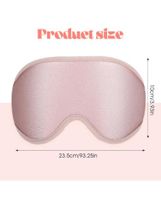 Máscara para dormir ElevateTech 3D ajustable blackout suave 2