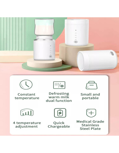Calentador de Botellas Portátil AUTENS 8800mAh USB-C 4 Temperaturas