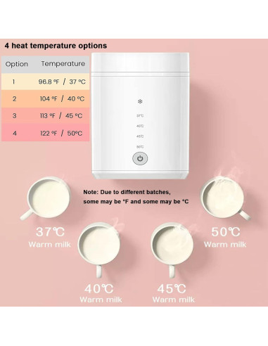 Calentador de Botellas Portátil AUTENS 8800mAh USB-C 4 Temperaturas