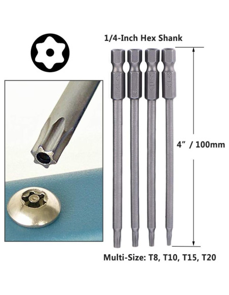 Juego de Puntas Magnéticas Yakamoz 16 Pcs 100mm Hexagonal