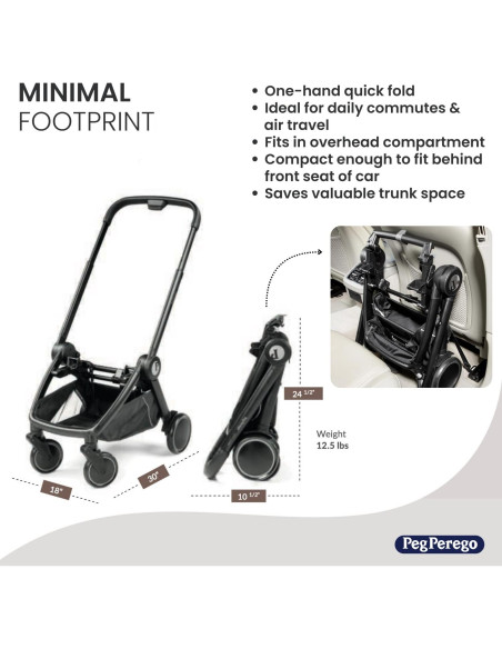 Peg Perego City Loop Cochecito Modular y Asiento de Auto