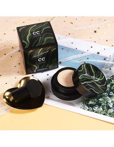 Crema CC Air Cushion PHOERA 4.8g + Brocha Kabuki Maquillaje