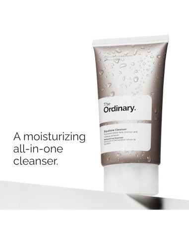 Set de Cuidado de Piel Grasa The Ordinary - Hidratante Ácido Hialurónico 2% + B5 29.57 ml, Limpiador Escualano 150 ml