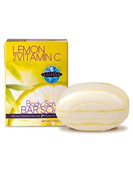 Jabón Exfoliante Clear Essence Lemon Plus Vitamina C 141.75 g - Cara y Cuerpo
