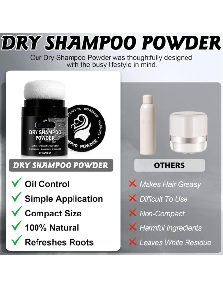 Polvo de Champú Seco ARCHIDATE 51g - Volumen y Frescura Polvo de Champú Seco ARCHIDATE 51g - Volumen y Frescura