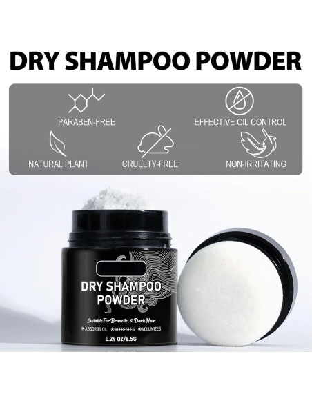 Polvo de Champú Seco ARCHIDATE 51g - Volumen y Frescura Polvo de Champú Seco ARCHIDATE 51g - Volumen y Frescura