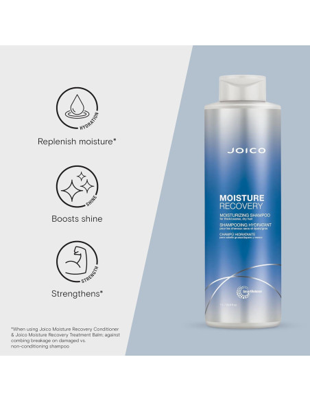 Champú Hidratante Joico Moisture Recovery 1000 ml - Cabello Grueso y Seco