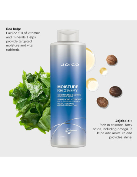 Champú Hidratante Joico Moisture Recovery 1000 ml - Cabello Grueso y Seco