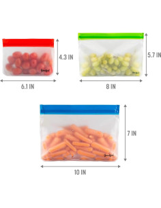 Bolsas de Almacenamiento Reutilizables Goodful - Paquete de 6 2