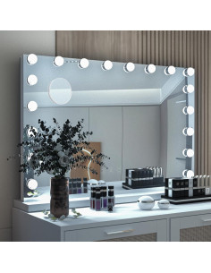 Espejo de Tocador YOURLITE 80cm con Luces LED y Aumento 10x 2