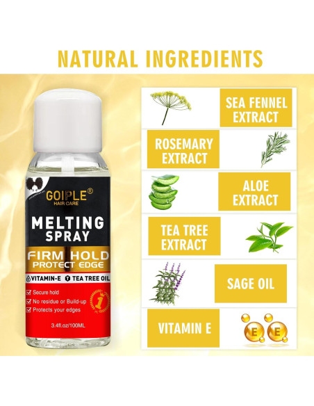 Kit de Pegamento y Spray Derretidor para Pelucas GOIPLE CARE