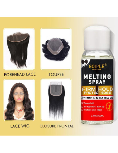 Kit de Pegamento y Spray Derretidor para Pelucas GOIPLE CARE