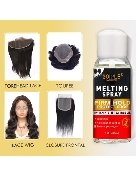 Kit de Pegamento y Spray Derretidor para Pelucas GOIPLE CARE
