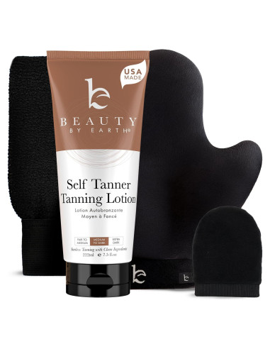 Autobronceador Beauty by Earth - Kit Todo en Uno con Mitón