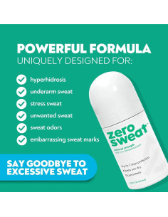 ZeroSweat Desodorante Antitranspirante 35.5 ml - Hiperhidrosis 2