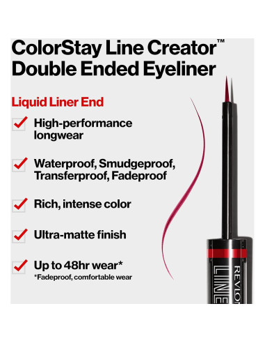 Delineador Doble Extremo Revlon ColorStay 153 Ella Está en Llamas