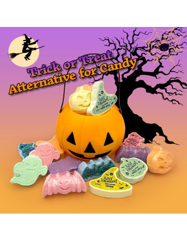 15 Bombas de Baño Halloween para Niños - Cubo Calabaza