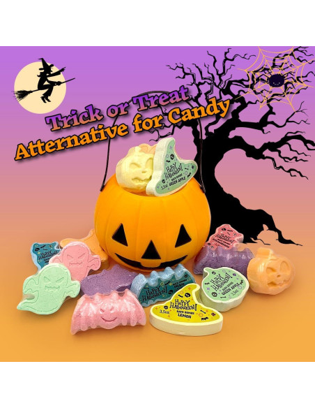 15 Bombas de Baño Halloween para Niños - Cubo Calabaza