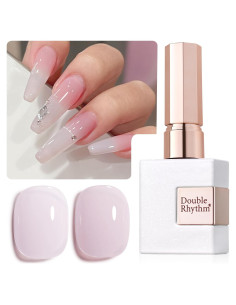 Esmalte en Gel Doble Ritmo 15ml Color Lechoso Pastel Claro